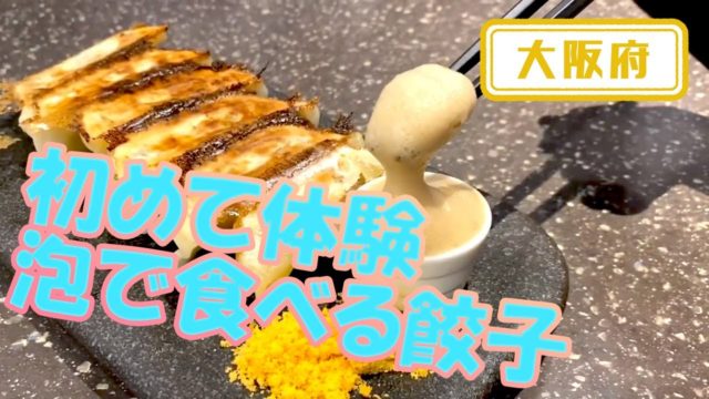 「FUNHOLiC」の泡で食べる餃子